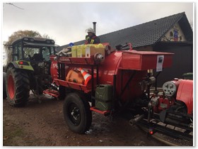 die Wasserversorgung zum "Fass" - unserer schnellen Wasserversorgung in solchen Fllen.