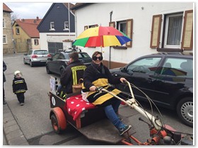 von Futruppen der der Gabsheimer Wehr gesichert.