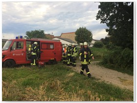 Die Lage fr die bung war ein Blitzeinschlag 