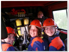 Zum Polterabend unseres Jugendwartes rckt auch die Jugendfeuerwehr