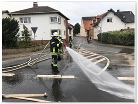 Der viele Schlamm konnte binnen einer Stunde entfernt