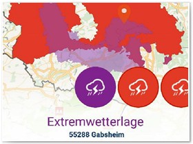 Fr die Nacht zum Freitag war Unwetter gemeldet.