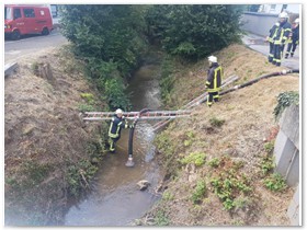 war tiefliegend, das Wasser aber flach,